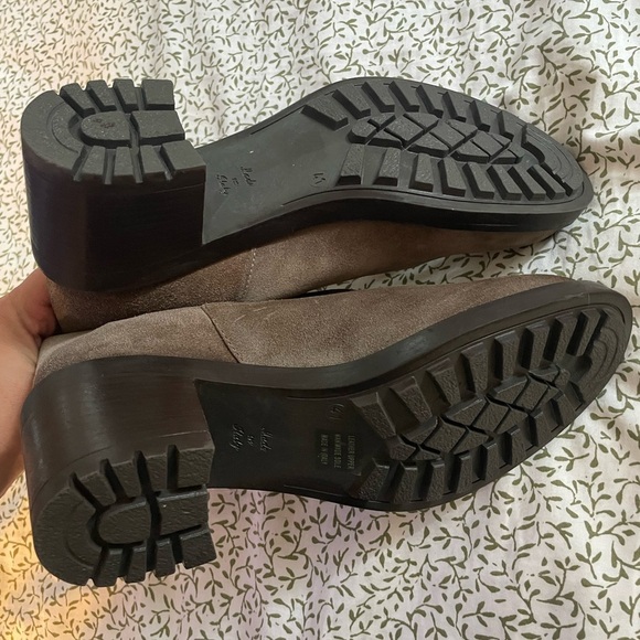 EMANUELE CRASTO Taupe Brown Beige Leather Chelsea Boots EUR 41/ US 10.5 - Picture 6 of 9